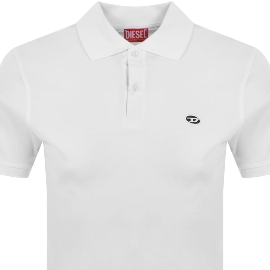 Diesel Rejust D Oval Polo T Shirt White | Mainline Menswear